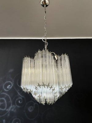 Modern Quadriedri Glass Chandelier, 1980s-FHZ-1250224