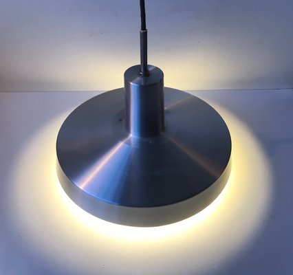 Modern Scandinavian Aluminium Ceiling Lamp by Eva & Niels Koppel for Lyfa, 1970s-LCR-859830