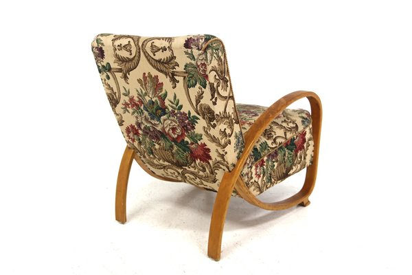 Modern Scandinavian Beech Armchair, Sweden, 1940s-GEK-2043493