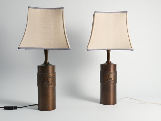 Modern Scandinavian Bronze Lamps 750 by Stig Blomberg, 1960s, Set of 2-RUK-1813228