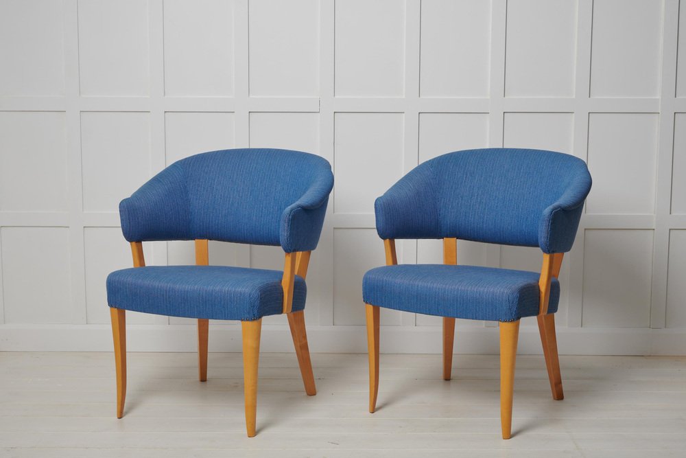 Modern Scandinavian Lata Greven Chairs attributed to Carl Malmsten from O.H. Sjögren, Set of 2