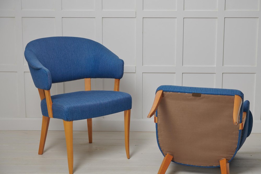 Modern Scandinavian Lata Greven Chairs attributed to Carl Malmsten from O.H. Sjögren, Set of 2