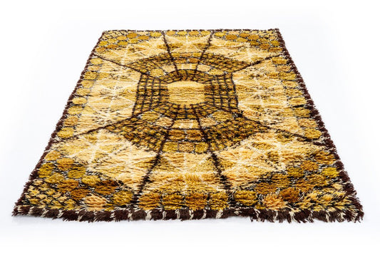 Modern Scandinavian Rya Rug by Marianne Richter for Ab Wahlbecks, 1970s