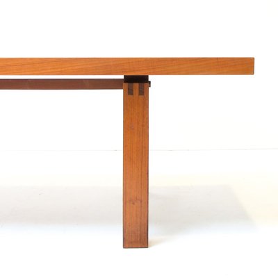 Modern Scandinavian Solid Teak Coffee Table / Bench, 1950s-OGU-888808