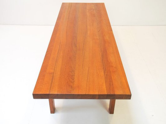 Modern Scandinavian Solid Teak Coffee Table / Bench, 1950s-OGU-888808