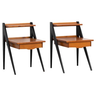 Modern Scandinavian Teak Nightstands, Set of 2-MJF-958541