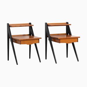 Modern Scandinavian Teak Nightstands, Set of 2-MJF-958541