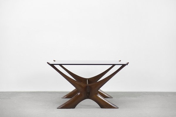 Modern Scandinavian Walnut Conditory Table by Fredrik Schriever, 1960s-ZAA-1314761