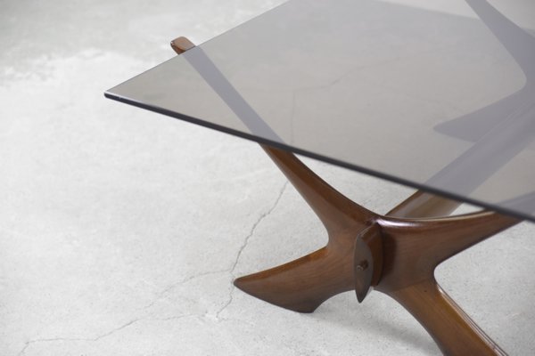 Modern Scandinavian Walnut Conditory Table by Fredrik Schriever, 1960s-ZAA-1314761