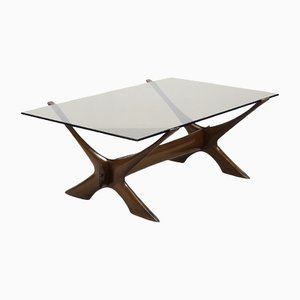 Modern Scandinavian Walnut Conditory Table by Fredrik Schriever, 1960s-ZAA-1314761