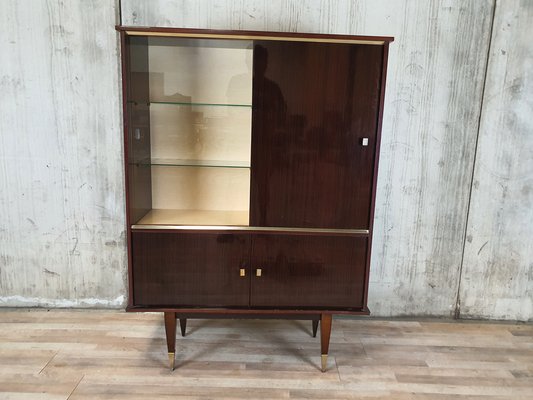 Modern Showcase in Wood, 1950s-ZUW-1332858