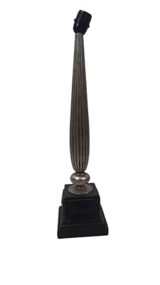 Modern Table Lamp in Iron and Wood on Silver-TCS-1225707