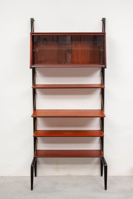 Modern Teak Wall Unit attributed to Louis Van Teeffelen for Webe, 1959-KL-2022220