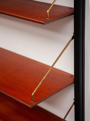 Modern Teak Wall Unit attributed to Louis Van Teeffelen for Webe, 1959-KL-2022220