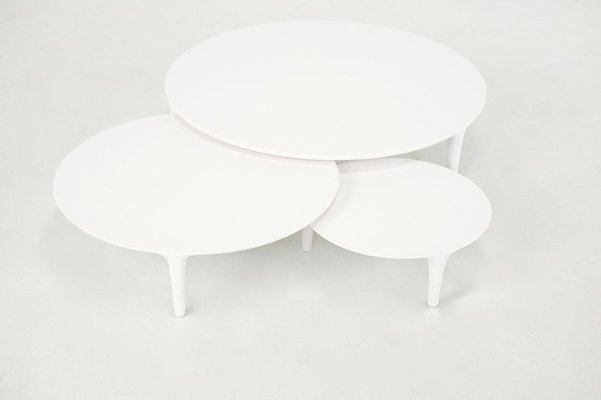 Modern Tripod Nesting Tables attributed to Wolfgang Bregentzer, Belgium, Set of 3-JG-1754788