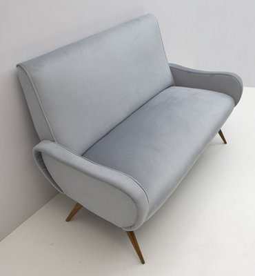 Modern Velvet Sofa in the Style of Marco Zanuso, 1950s-FER-1192074