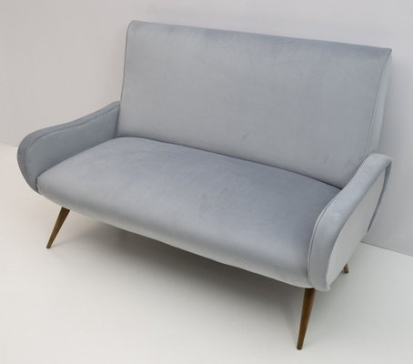 Modern Velvet Sofa in the Style of Marco Zanuso, 1950s-FER-1192074