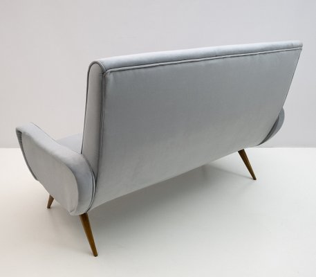 Modern Velvet Sofa in the Style of Marco Zanuso, 1950s-FER-1192074