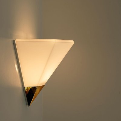 Modern White Glass Wall Lamps from Glashütte Limburg, 1970-VDW-1162597