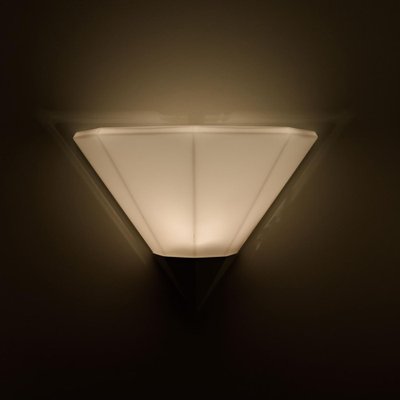 Modern White Glass Wall Lamps from Glashütte Limburg, 1970-VDW-1162597