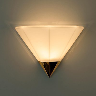 Modern White Glass Wall Lamps from Glashütte Limburg, 1970-VDW-1162597