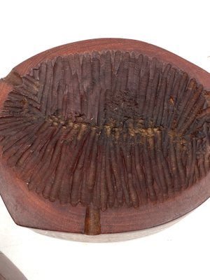 Modern Wood Ashtrays, France, 1970s, Set of 2-TXN-1820121