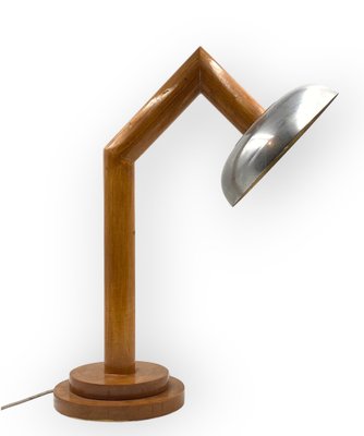 Modern Wooden Table Lamp, France, 1940s-TXN-1807013