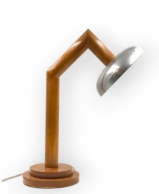 Modern Wooden Table Lamp, France, 1940s-TXN-1807013