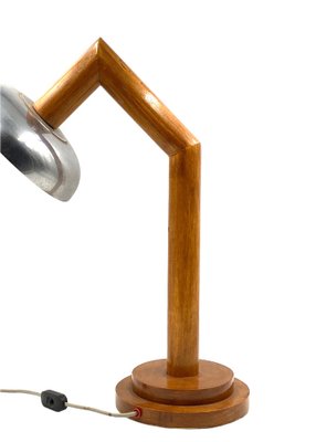 Modern Wooden Table Lamp, France, 1940s-TXN-1807013