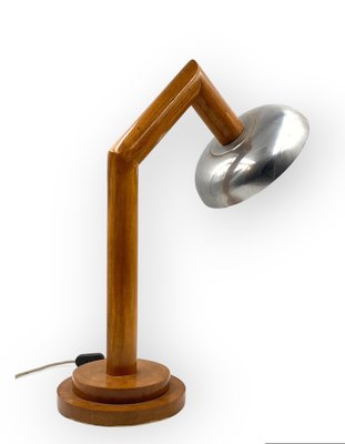 Modern Wooden Table Lamp, France, 1940s-TXN-1807013