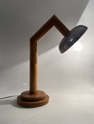 Modern Wooden Table Lamp, France, 1940s-TXN-1807013