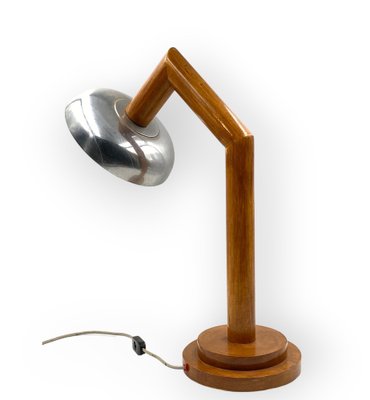 Modern Wooden Table Lamp, France, 1940s-TXN-1807013