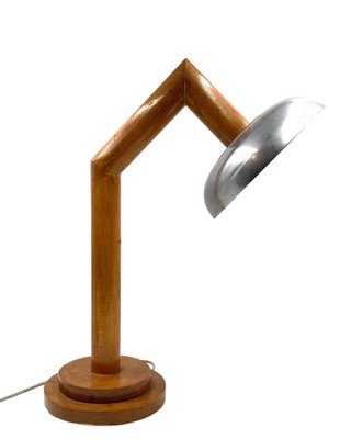 Modern Wooden Table Lamp, France, 1940s-TXN-1807013