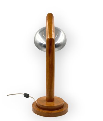 Modern Wooden Table Lamp, France, 1940s-TXN-1807013