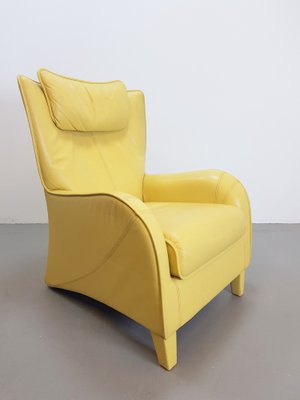 Modern Yellow Leather Lounge Chair from De Sede, 1980s-AXJ-1727879