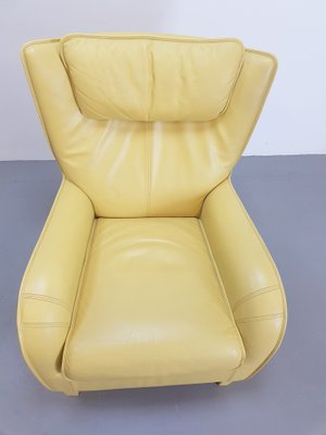 Modern Yellow Leather Lounge Chair from De Sede, 1980s-AXJ-1727879