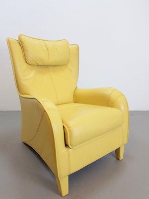 Modern Yellow Leather Lounge Chair from De Sede, 1980s-AXJ-1727879