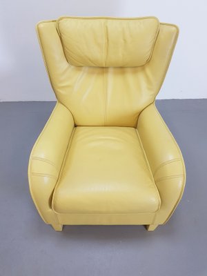 Modern Yellow Leather Lounge Chair from De Sede, 1980s-AXJ-1727879