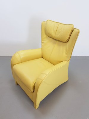 Modern Yellow Leather Lounge Chair from De Sede, 1980s-AXJ-1727879