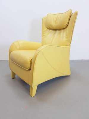 Modern Yellow Leather Lounge Chair from De Sede, 1980s-AXJ-1727879