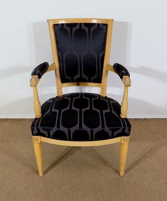 Modernism Solid Sycamore Armchairs, 1940s, Set of 2-RVK-1313009