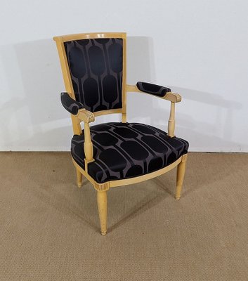 Modernism Solid Sycamore Armchairs, 1940s, Set of 2-RVK-1313009