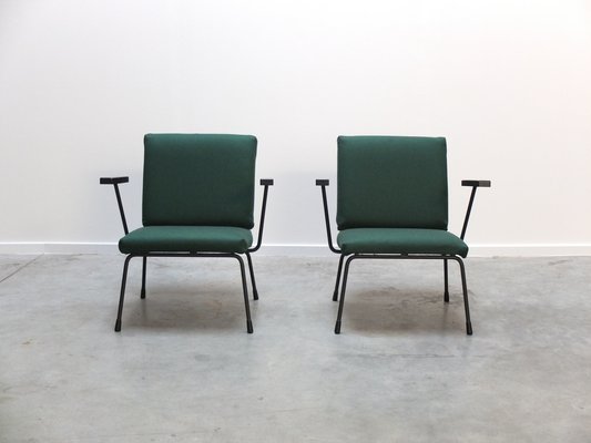 Modernist 1401 Easy Chairs by Wim Rietveld for Gispen, 1950s, Set of 2-MHV-1231742