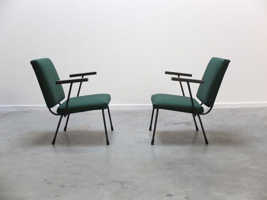 Modernist 1401 Easy Chairs by Wim Rietveld for Gispen, 1950s, Set of 2-MHV-1231742