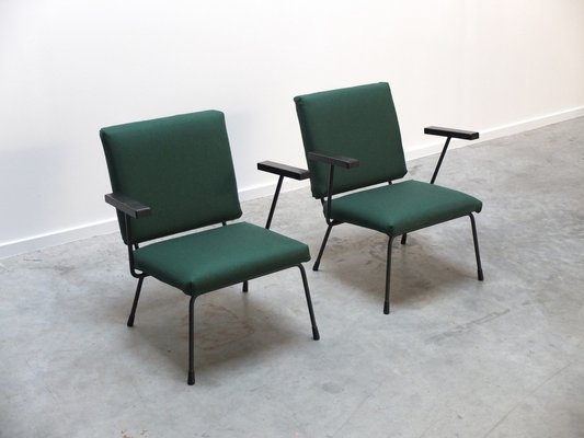 Modernist 1401 Easy Chairs by Wim Rietveld for Gispen, 1950s, Set of 2-MHV-1231742