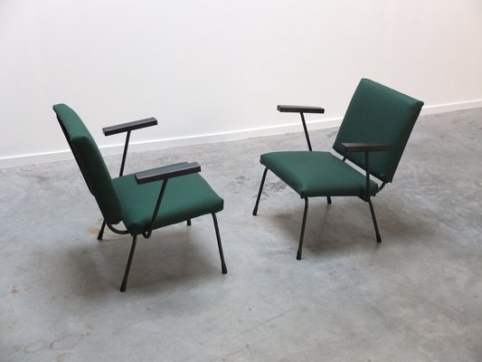 Modernist 1401 Easy Chairs by Wim Rietveld for Gispen, 1950s, Set of 2-MHV-1231742