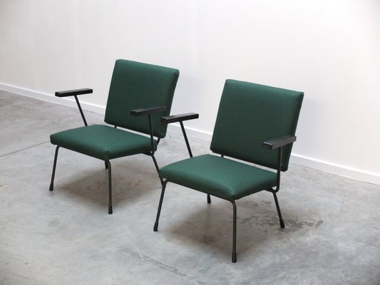 Modernist 1401 Easy Chairs by Wim Rietveld for Gispen, 1950s, Set of 2-MHV-1231742