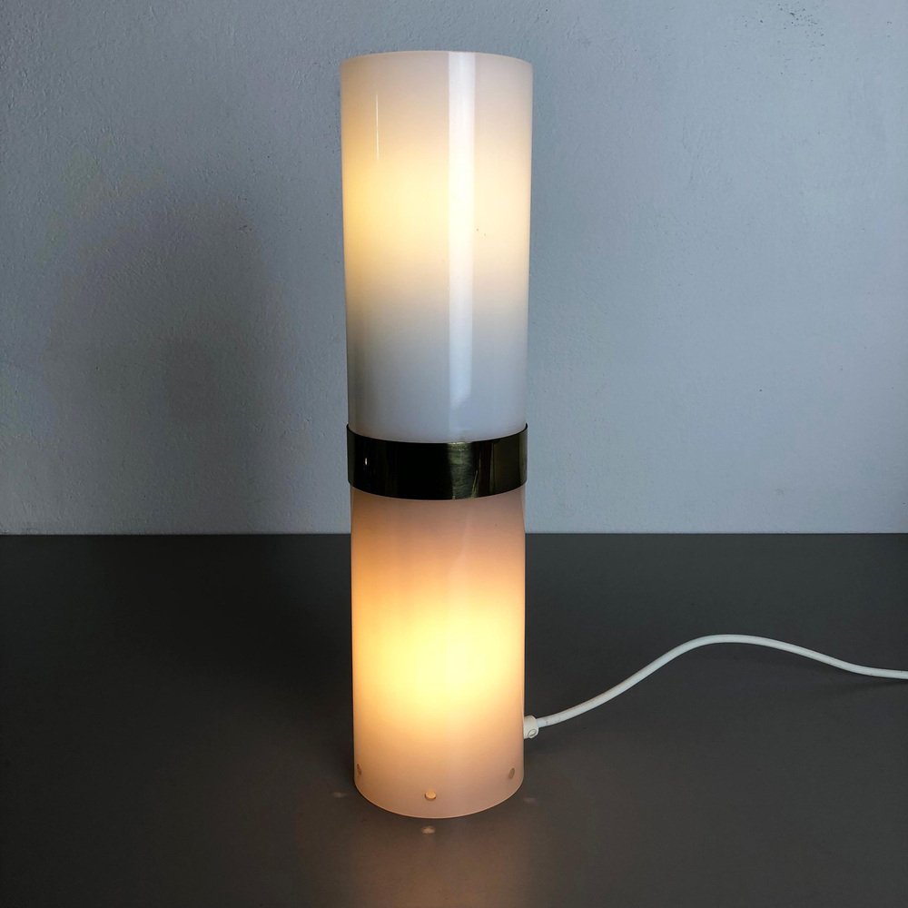 Modernist Acrylic Tube Table Light, Italy, 1960s