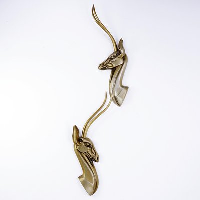 Modernist Anodized Aluminum Gazelle Wall Sculpture by Pendergast, 1960s-NYF-2019201