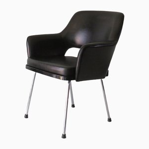 Modernist Armchair in Chrome and Skai, Belgium, 1960s-UKG-1283134